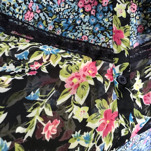 Band of Gypsies boho floral maxi skirt XS - Picture 7 of 8